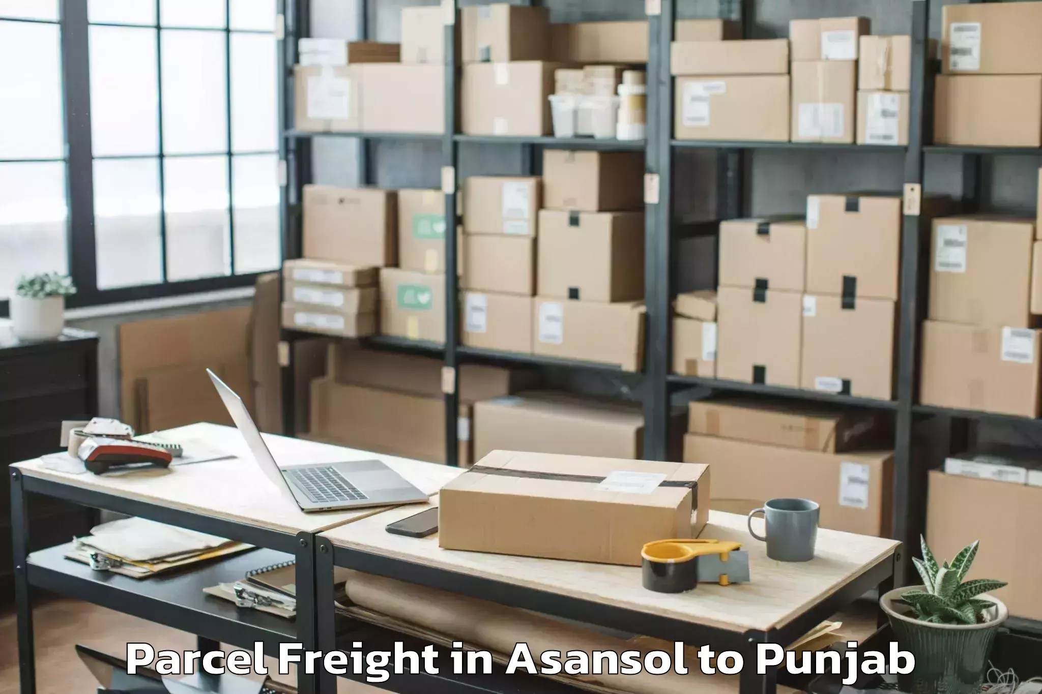 Affordable Asansol to Punjab Parcel Freight